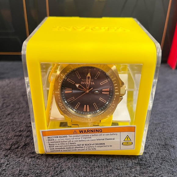 Invicta Speedway Men’s Watch-46mm MOD-48934 Gold & Black Dial (NWT) - Picture 9 of 11